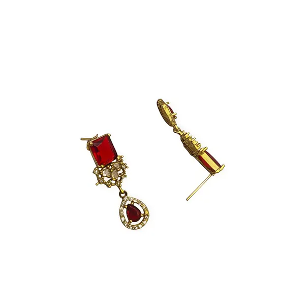 LJF_Red_Stone_Antique_Gold-Tone_Mehandi_finish_Necklace_Set_for_Women_|_Statement_Collar_Necklace_with_Matching_Drop_Earrings