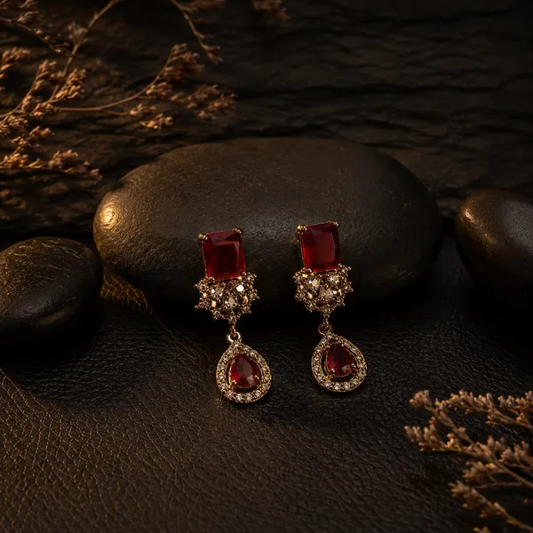 LJF_Red_Stone_Antique_Gold-Tone_Mehandi_finish_Necklace_Set_for_Women_|_Statement_Collar_Necklace_with_Matching_Drop_Earrings