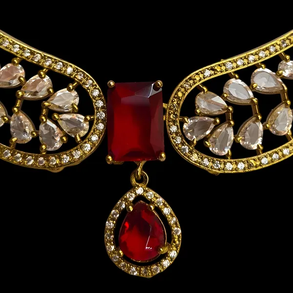 LJF_Red_Stone_Antique_Gold-Tone_Mehandi_finish_Necklace_Set_for_Women_|_Statement_Collar_Necklace_with_Matching_Drop_Earrings