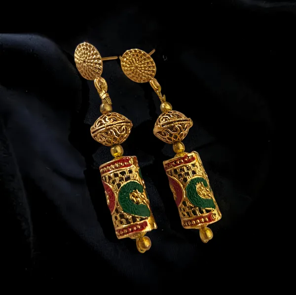 LJF_Traditional_Gold_Plated_Matar_Mala_Necklace_Set_for_Women_|_Designer_Ethnic_Beaded_Long_Mala_with_Matching_Earrings