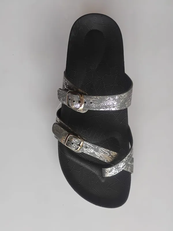 Womens_Metallic_Silver_Dual_Strap_Slide_Sandals_Stylish_Comfortable_Lightweight_Trendy