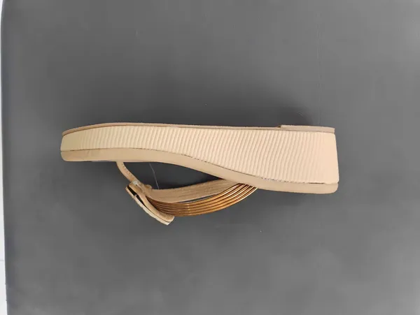 Womens_Golden_Metallic_Strap_Flip_Flop_Sandals_Stylish_Comfortable_Trendy_Daily_Wear