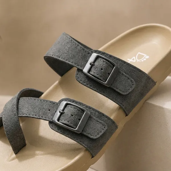 Comfortable_Cream_And_Grey_Slip_On_Sandals_For_Men_Lightweight_Stylish_Daily_Wear