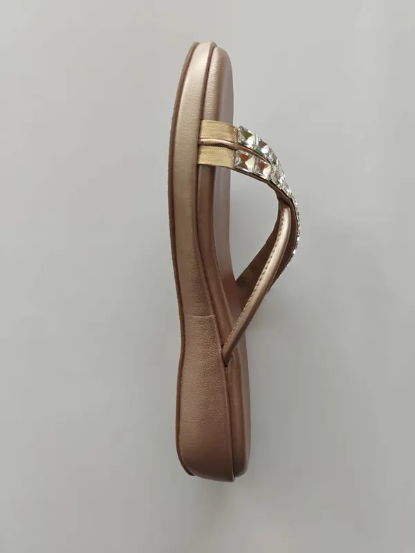 Embellished_Rose_Gold_Flat_Sandals_For_Women_Stylish_Comfortable_Daily_Wear_Trendy