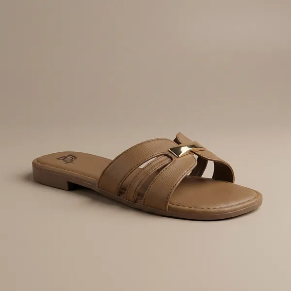 Womens_Olive_Brown_Synthetic_Leather_Flat_Sandals_Comfortable_Stylish_Casual_Durable_Wear