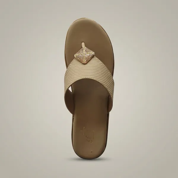 Womens_Beige_Textured_Flip_Flops_Stylish_Comfortable_Lightweight_Daily_Wear