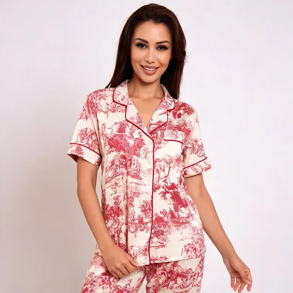 Pink_Satin_Notch_Collar_Floral_Print_Pajama_Set_For_Women