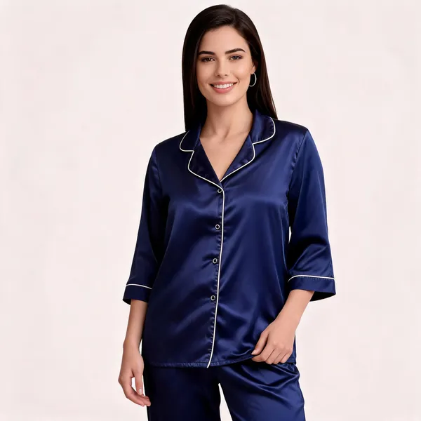 Navy_Blue_Italian_Satin_Relaxed_Fit_Pajama_Set_For_Women