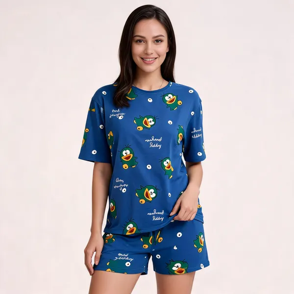 Blue_Hosiery_Cotton_Cartoon_Print_Relaxed_Fit_Pajama_Set_For_Women