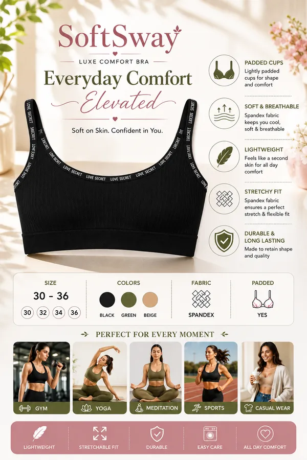 Black_Spandex_Padded_Comfort_Bra_for_Women