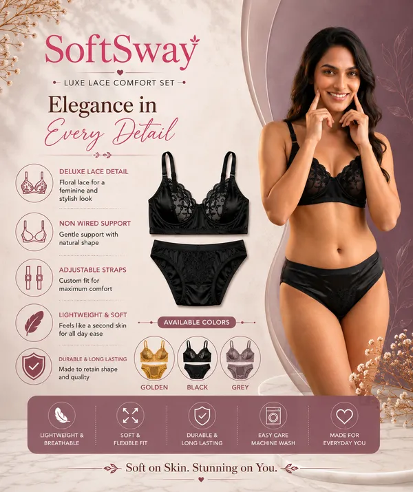Magenta_Satin_Lace_Lingerie_Set_for_Women