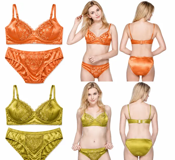 Mehendi_Green_Satin_Lace_Lingerie_Set_for_Women