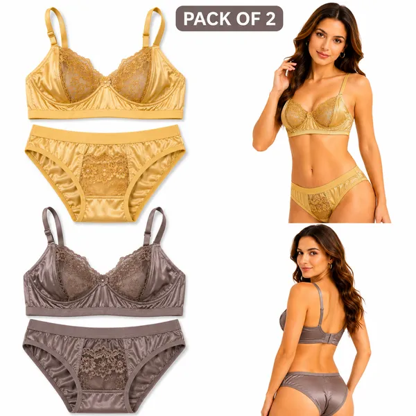 Magenta_Satin_Lace_Lingerie_Set_for_Women