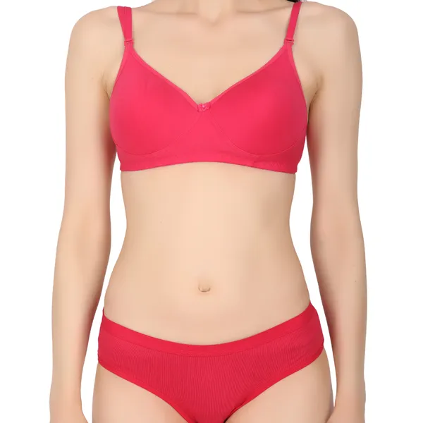 Beige_And_Pink_Bra_And_Panty_Set_For_Women