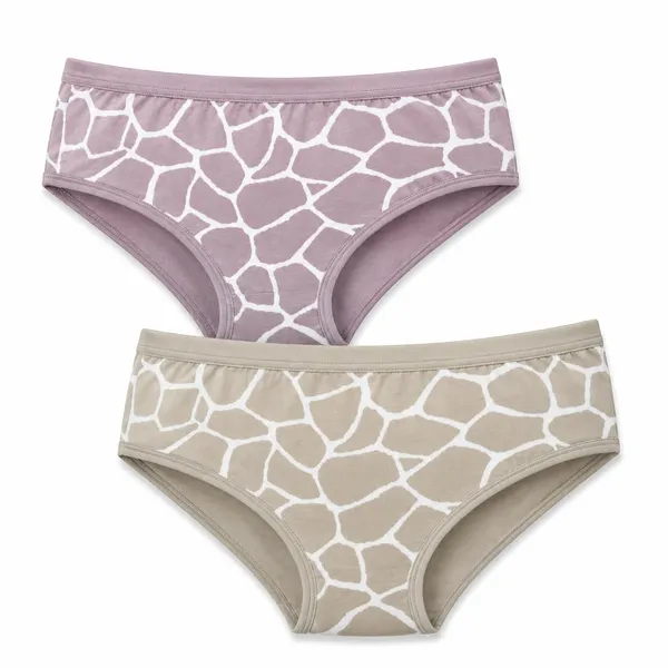 SOFTSWAY_Women's_Cotton_Hipster_Panties_Pack_of_2_|_Soft_Breathable_Printed_Underwear_|_Mid_Rise_Full_Coverage_Stretch_Panty_for_Women_&_Girls_|_Purple_&_Khaki_|_Size_XL