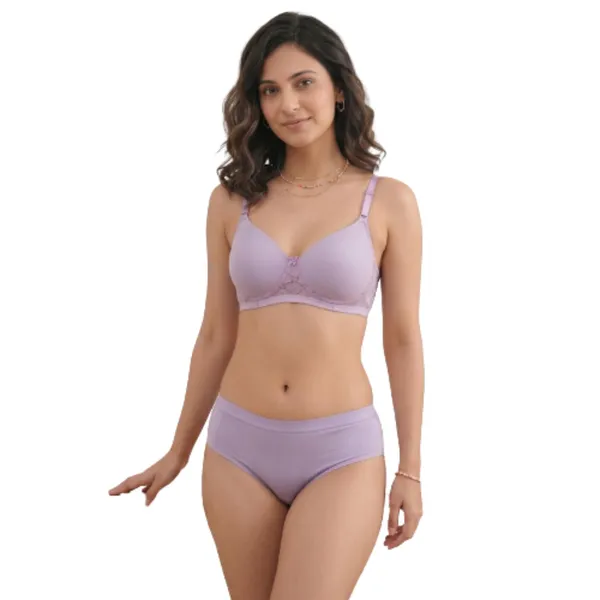 SOFTSWAY_Women's_Bra_Panty_Set_|_Padded_Lycra_Blend_Bra_with_Matching_Panty_|_Soft_Stretch_Comfortable_Lingerie_Set_Innerwear_for_Women_(Lavender,_36)