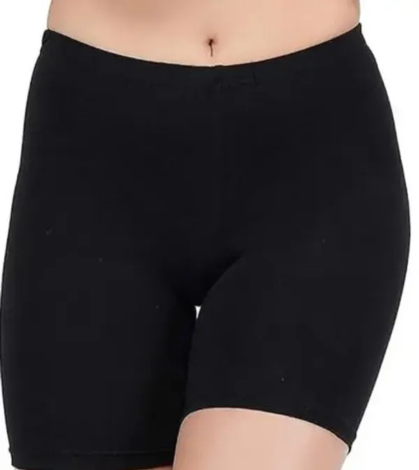 SOFTSWAY_Women�s_High_Waist_Cycling_Shorts_for_Women_|_Stretchable_Lycra_Fabric_Full_Coverage_Shorties_with_Concealed_Waistband_for_Gym_Yoga_Running_Sports_and_Casual_Wear_Black_XL