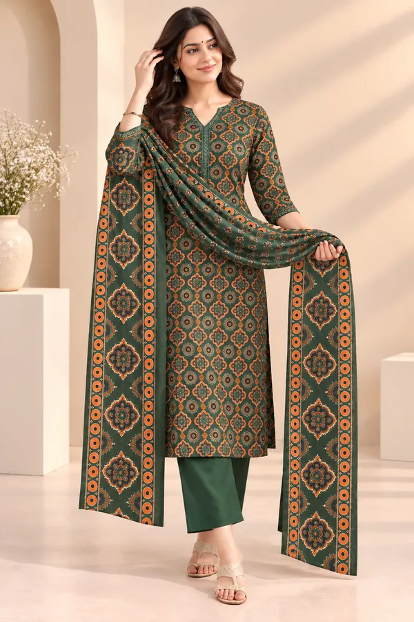 Akriti_oreng_reyon_kurti_set