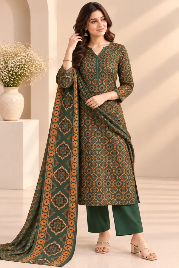 Akriti_oreng_reyon_kurti_set