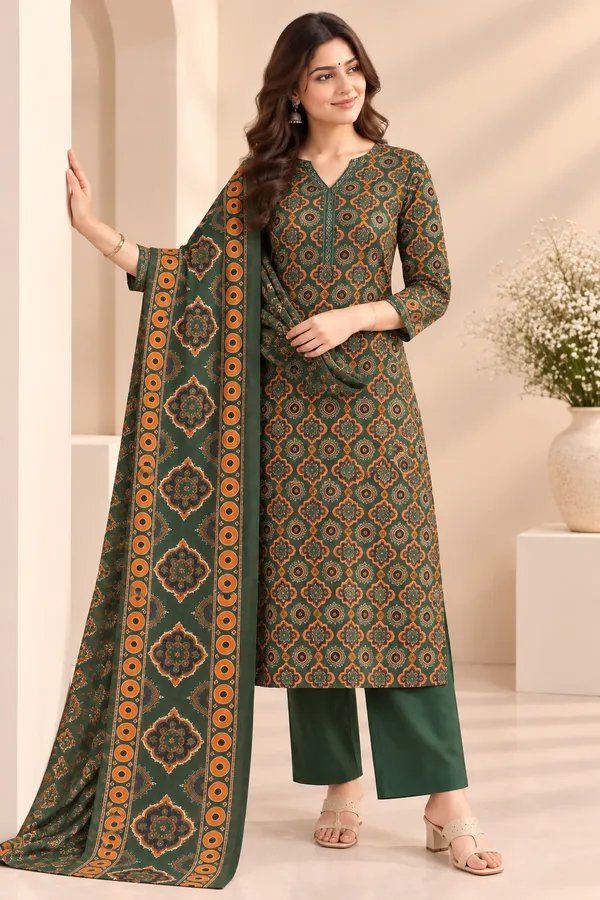 Akriti_oreng_reyon_kurti_set