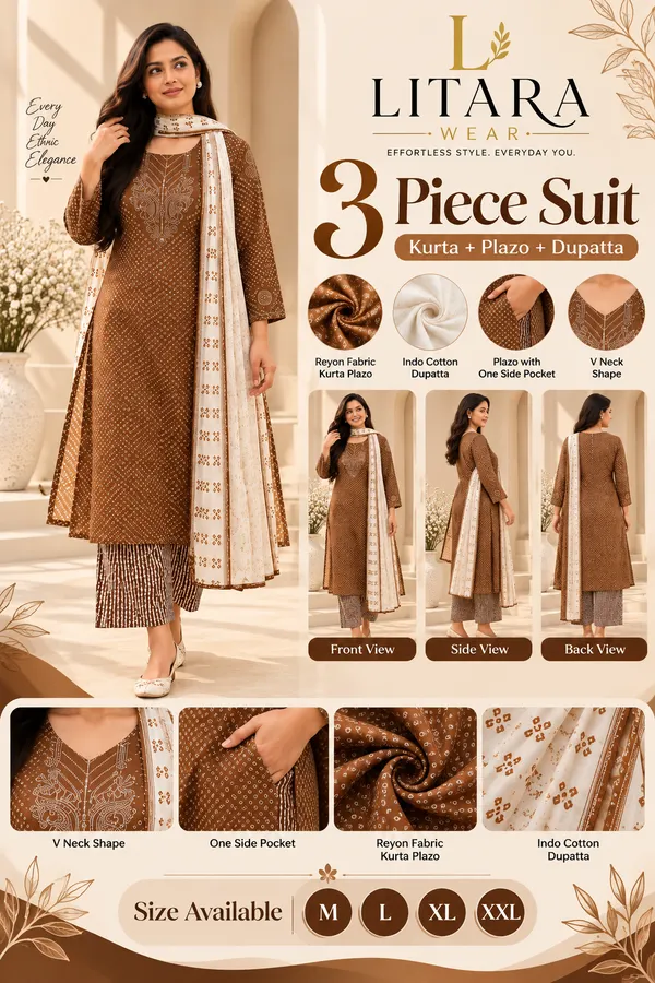 Bandhani_Bliss_printed_kurti_set_(light_ornang)