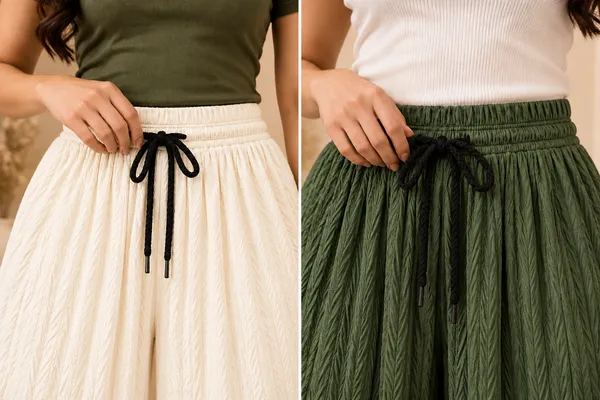 Olive_Green_&_offWhite__khajoori_kiting_laycra_palazzo_Trouser_For_Women_(Pack_Of_2)