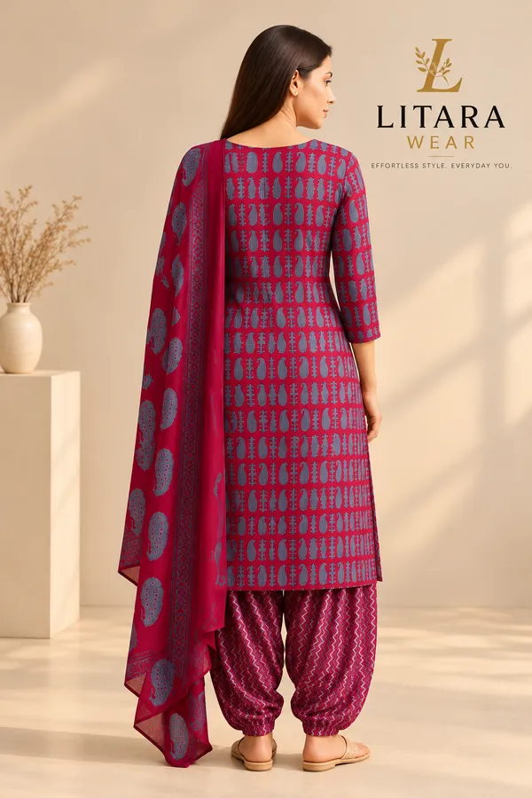 Riwaayat_wine_reyon_kurta_set_