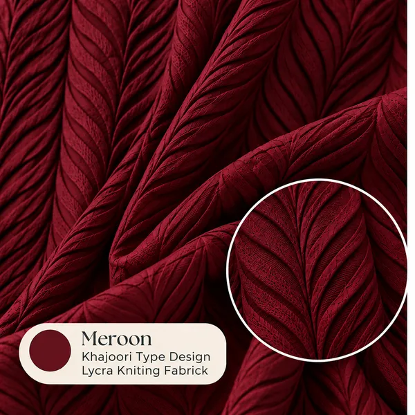 Maroon_khajoori__kniting_lycra_Sarinaa_Pleated_Trouser_For_Women