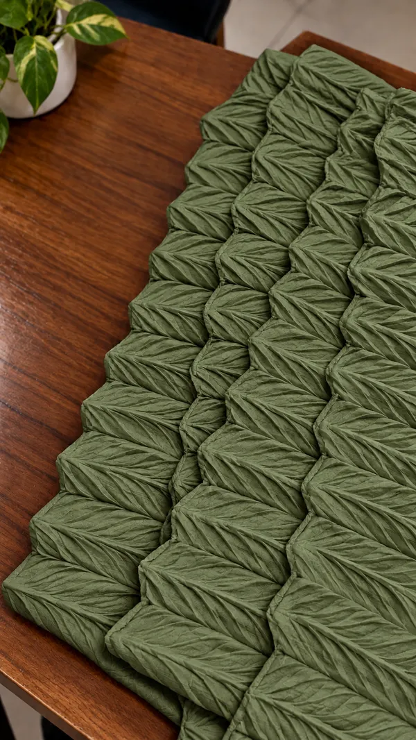 Olive_Green_khajoori_kniting_lycra_Pleated_Trouser_For_Women
