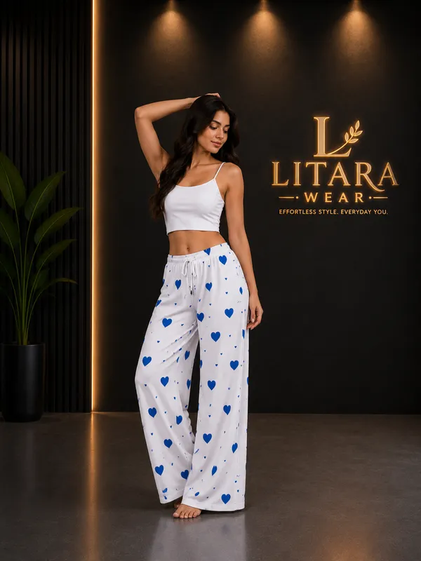 Lovey_Feel_Cotton_Palazzos_With_Blue_Heart_Print_For_Women