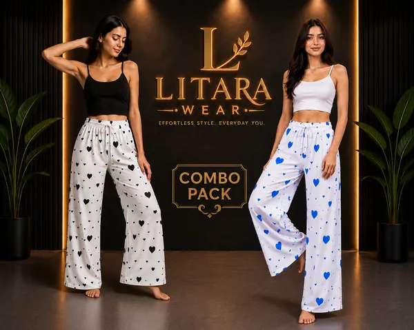 Lovey_Feel_Cotton_Palazzos_With_Heart_Print_For_Women_(Black_&_Blue)