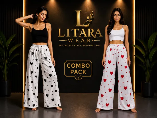 Lovey_Feel_Cotton_Palazzos_With_Heart_Print_For_Women_(Black_&_Red)