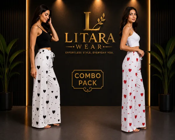 Lovey_Feel_Cotton_Palazzos_With_Heart_Print_For_Women_(Black_&_Red)