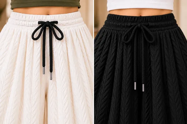Black_&_White_Khajoori_knitting_lycra_Sarina_Pleated_Trouser_For_Women_(Pack_Of_2)