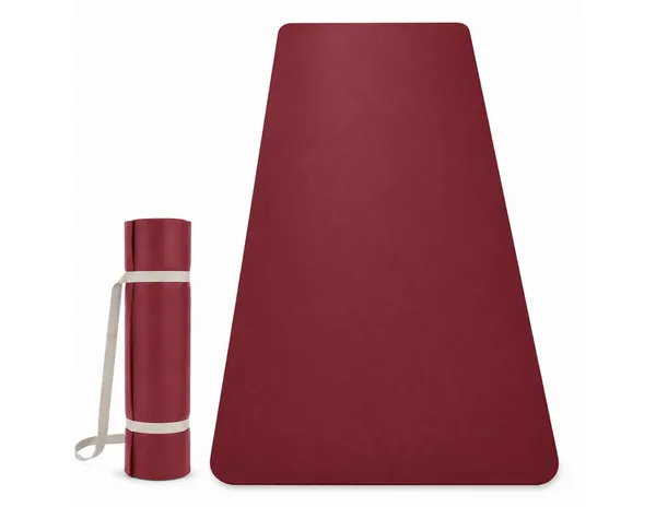 Premium_Tpe_Yoga_Mat_With_Alignment_Lines_-_6Mm_Extra_Thick,_Anti-Slip,_Maroon_With_Carrying_Bottle