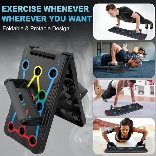 9-in-1_Push_Up_Board_–_Multi-Functional_Home_Workout_Equipment_for_Strength_Training,_Chest,_Arm,_and_Core_–_Portable_Fitness_System_for_Fat_Burn_&_Muscle_Building