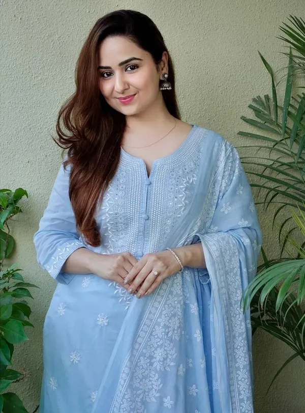 Blue_Cotton_Kurta_Set_With_Dupatta_For_Women