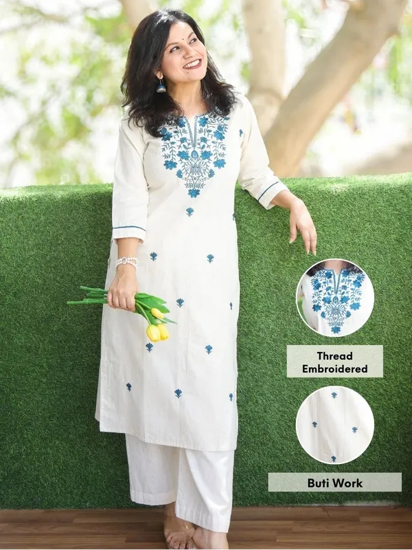 White_Cotton_Kurta_For_Women