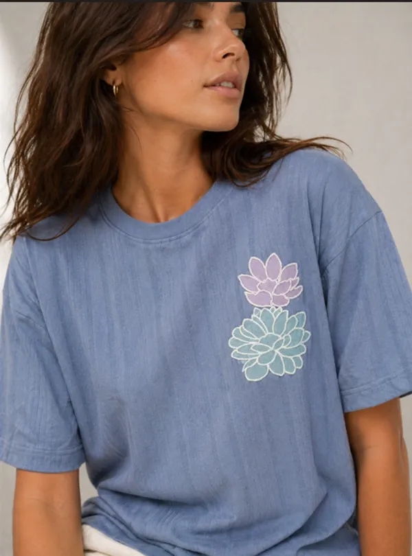 Soft_Blue_Drop_Shoulder_T-Shirt_With_Petal_Bloom_Embroidery