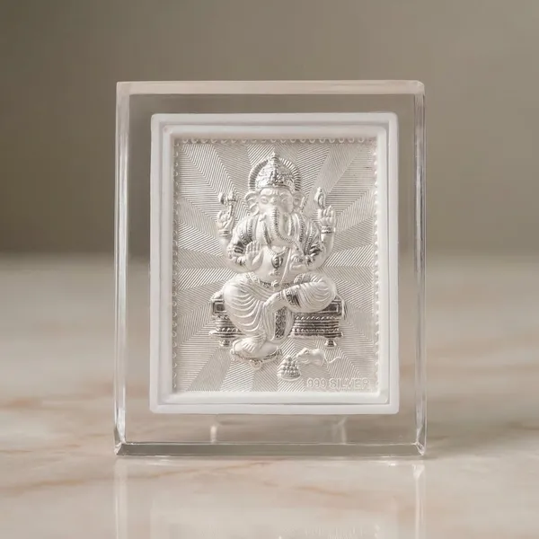 Silver-Toned_Lord_Ganesha_Embossed_Metal_Plaque_With_Frame
