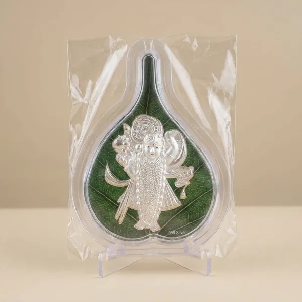 999_Silver_Plated_Shrinathji_Idol_-_Decorative_Religious_Artifact