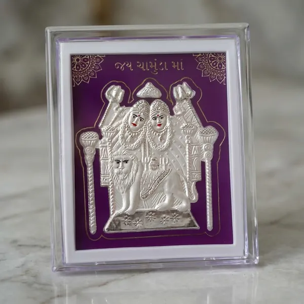 Silver-Plated_Hindu_Trinity_Deity_Figurine_Frame_-_Brahma,_Vishnu,_Shiva