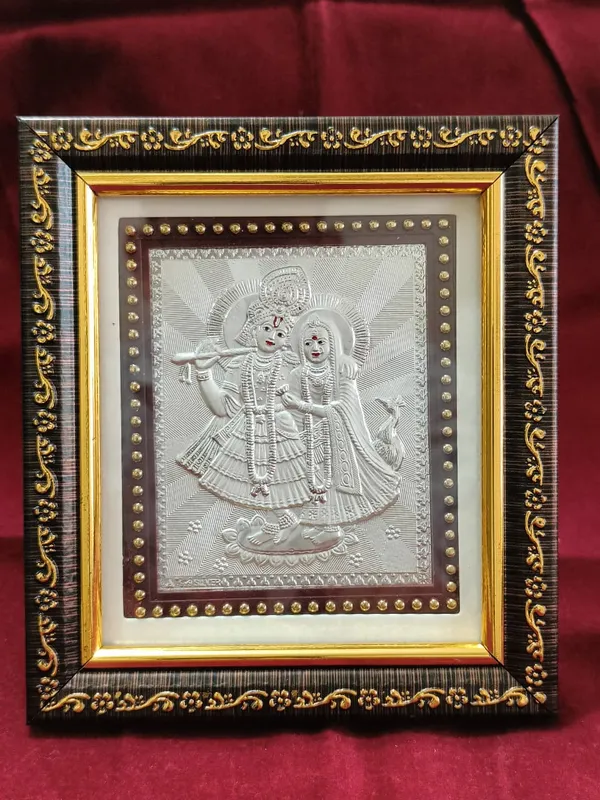 Radha_Krishna_Silver_Embossed_Wall_Frame_With_Decorative_Golden_Border
