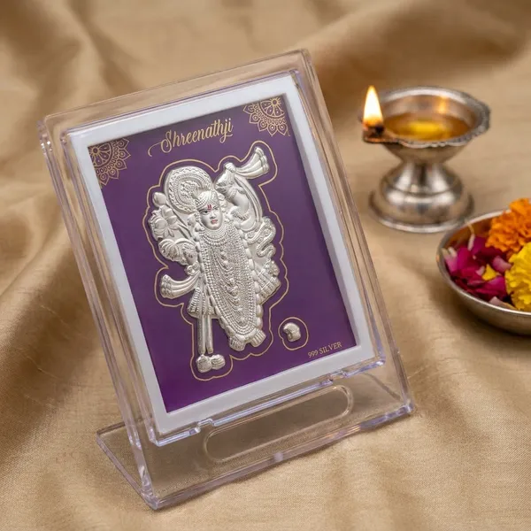 Shrinathji_Silver_Foil_Frame_-_999_Silver_Spiritual_Decor