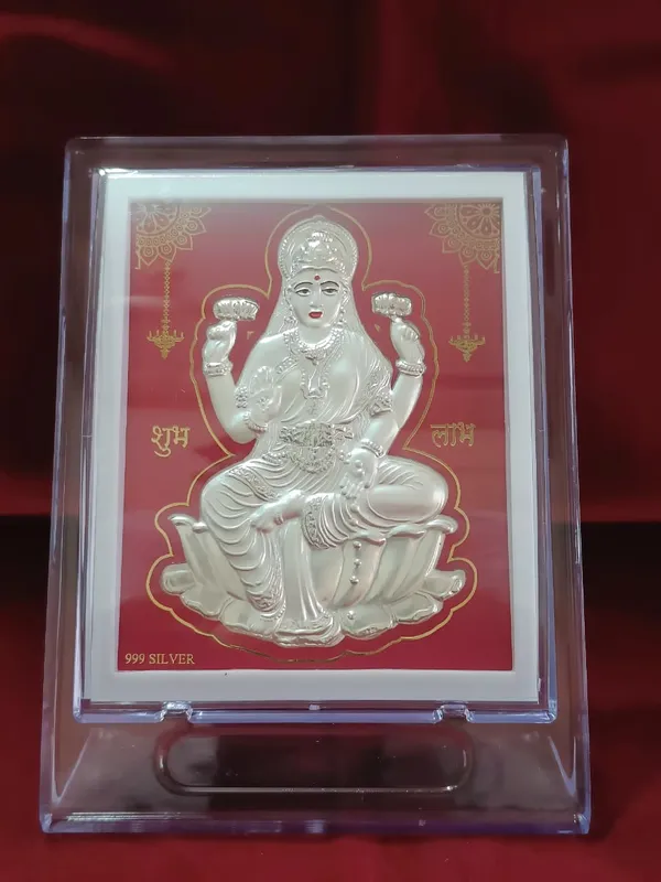999_Silver_Lakshmi_Goddess_Frame_-_Religious_Wall_Decor