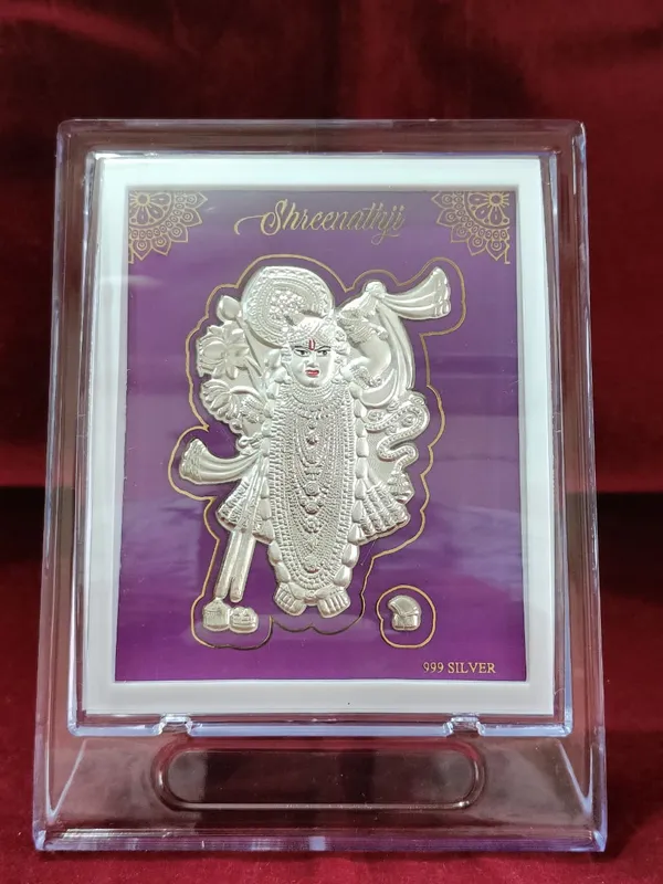 Shrinathji_Silver_Foil_Frame_-_999_Silver_Spiritual_Decor