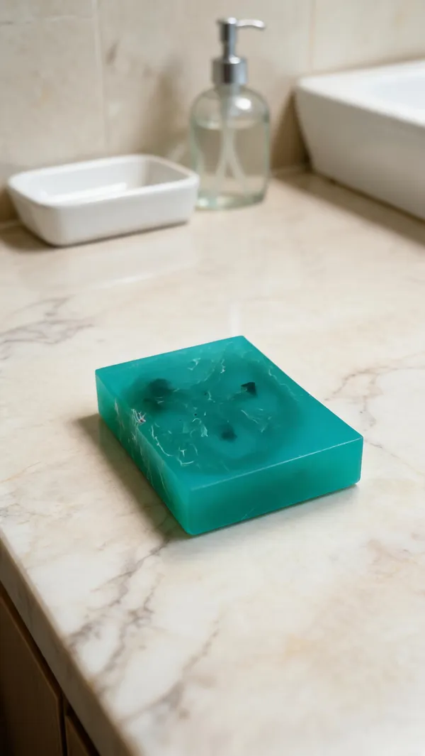 Vimis_Floral_Fragrance_Green_Translucent_Soap_Bar