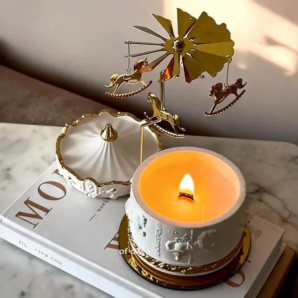 Metal_Ornate_Carousel_Rotating_Candle_Holder