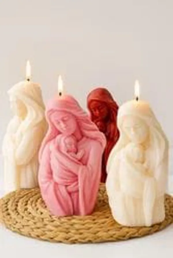 Wax_Religious_Figurine_Candle_Set