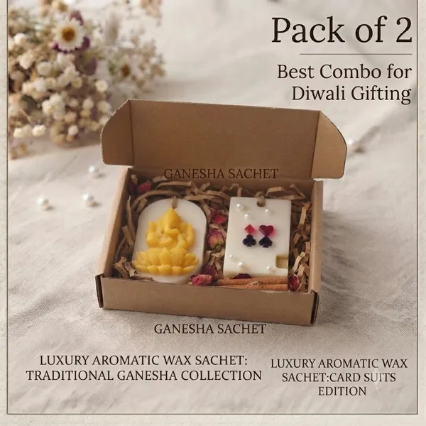 Wax_Diwali_Ganesha_And_Card_Suits_Sachet_Gift_Set